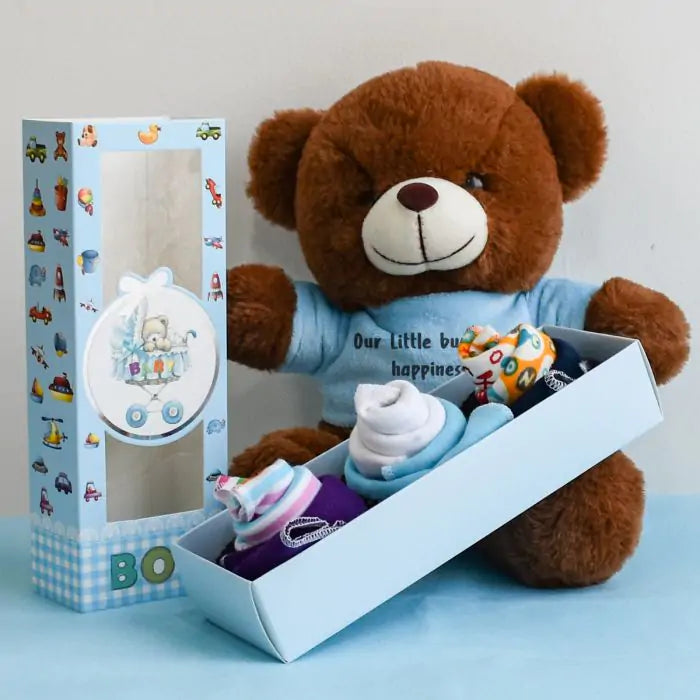 Sweetest New Baby Boy Gift Hamper-1