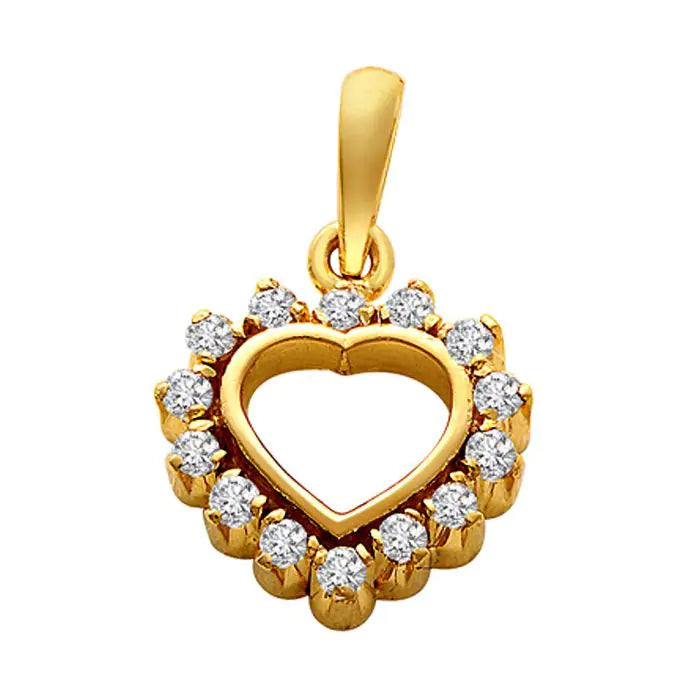 Out of the Heart Studded Eternal Heart Pendant