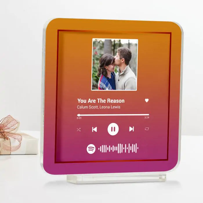 Personalised Spotify Love Song Plaque