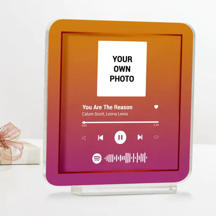 Personalised Spotify Love Song Plaque