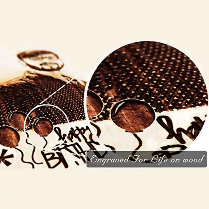 Personalized 50th Golden Wedding Anniversary Engraved Wooden Photo Frame-2