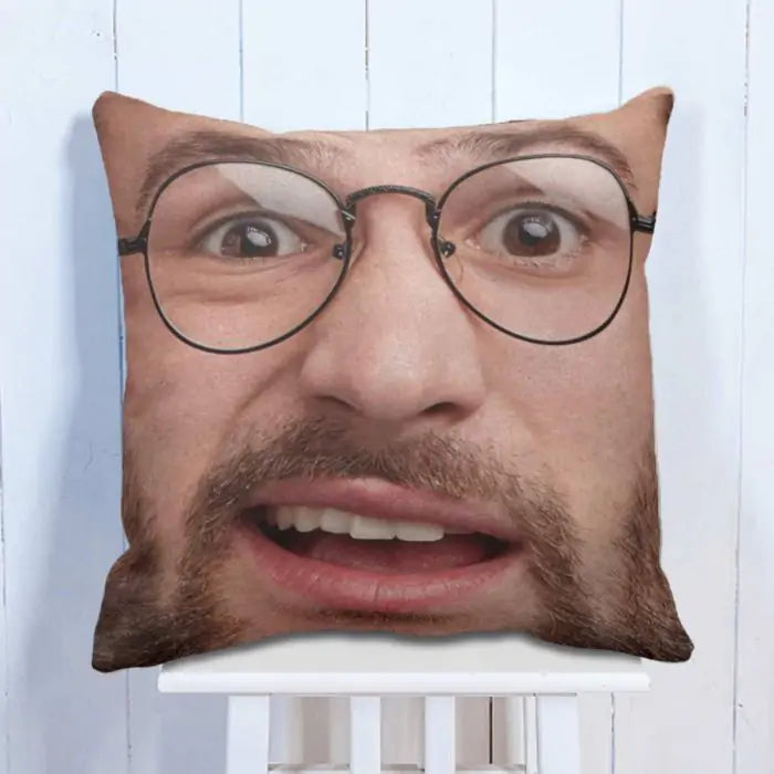 Personalised Your Face Cushion Man