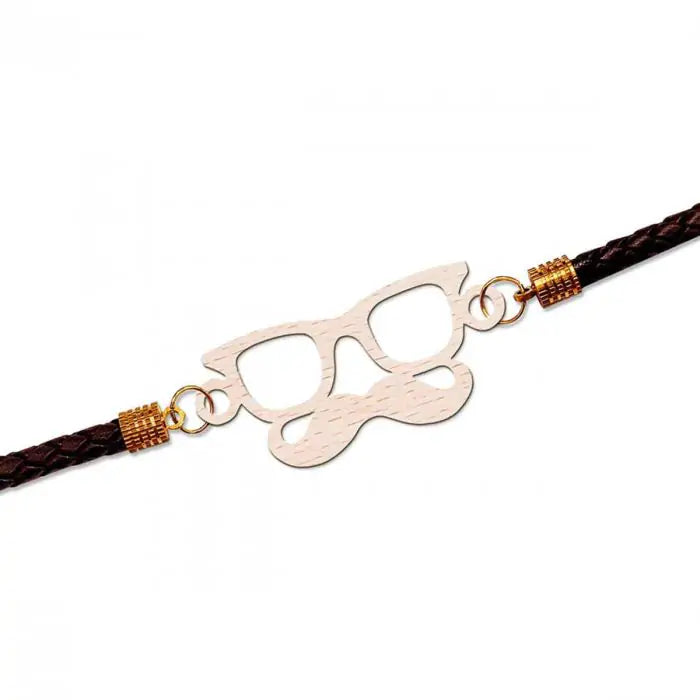 Mooch and Specs Designer Bracelet Rakhi for Big Brother with Roli Chawal-3
