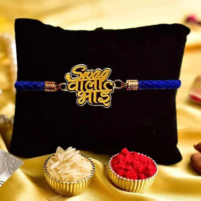 Swag Wala Bhai Style Designer Bracelet Rakhi for Handsome Brother-1