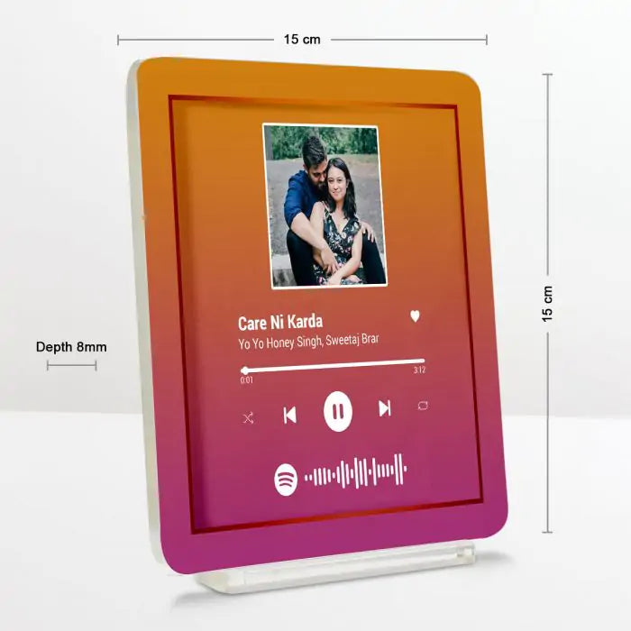 Personalised Spotify Love Song Plaque