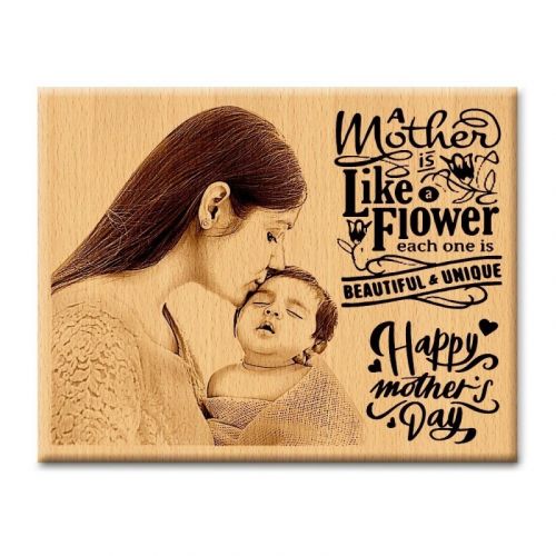 Personalized Engraved Wooden Plaque Gift for Mom-1