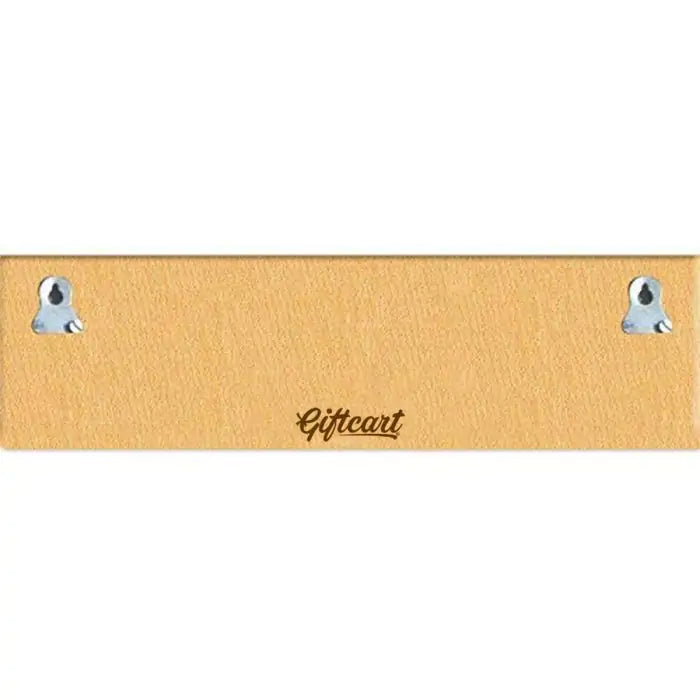 Beechwood Engraved Photo Door Name Plate