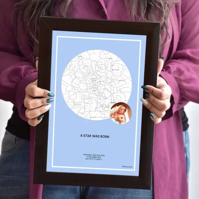 Personalized Sky Star Map For a Special Moment - Baby Boy
