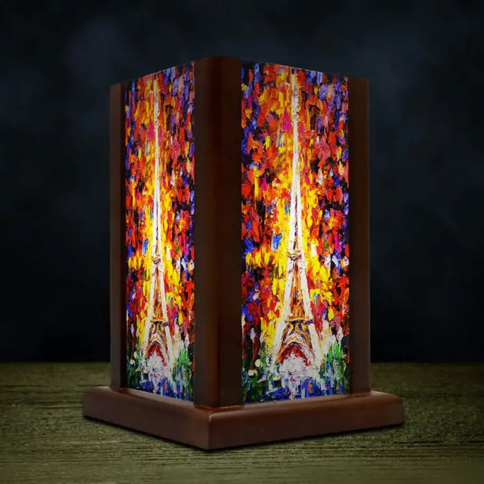 Eiffel Tower Wooden Lamp-4