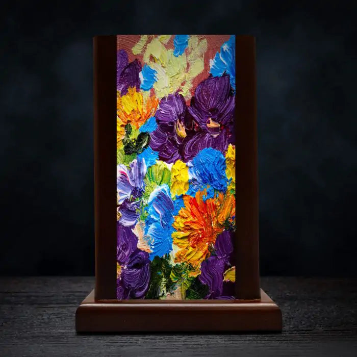 Wild Flowers Wooden Lamp-2