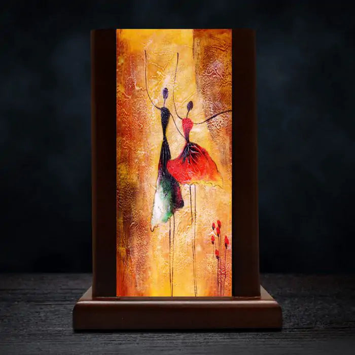 Dancing Diva Wooden Lamp-2