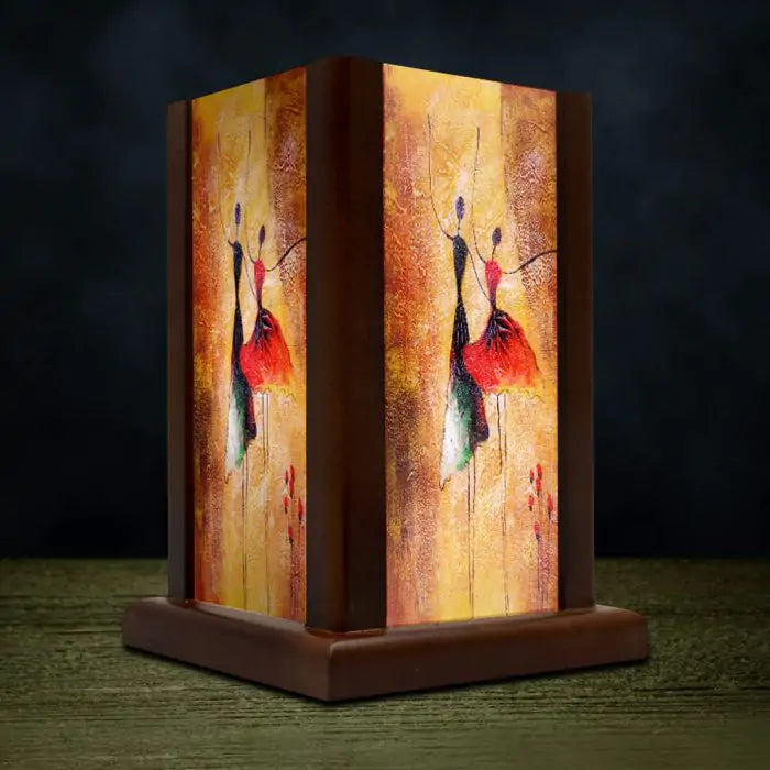 Dancing Diva Wooden Lamp-4