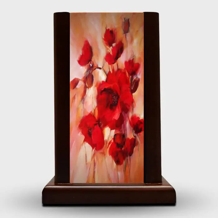 Pastel Shaded Wooden Lamp-1