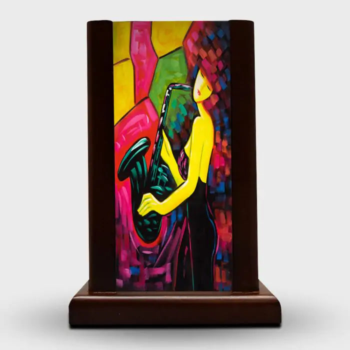Jazz Age Wooden Lamp-1