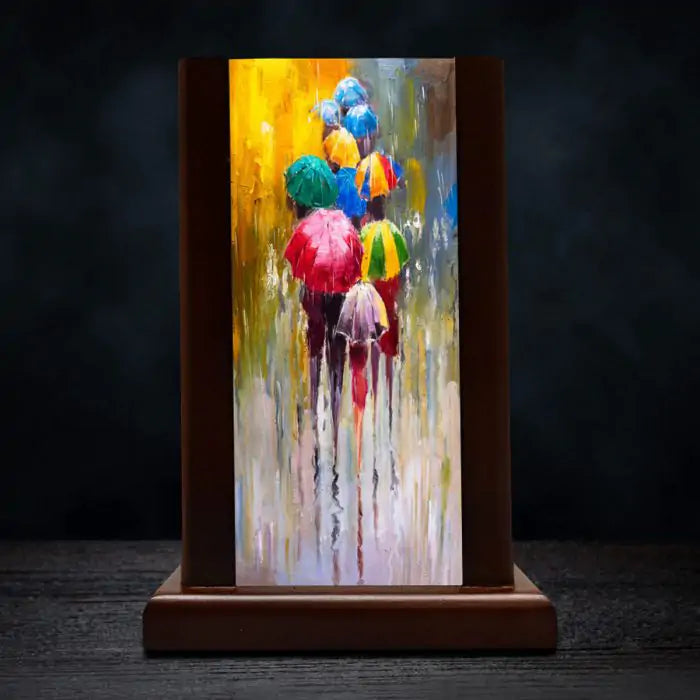 Monsoon Love Wooden Lamp-2