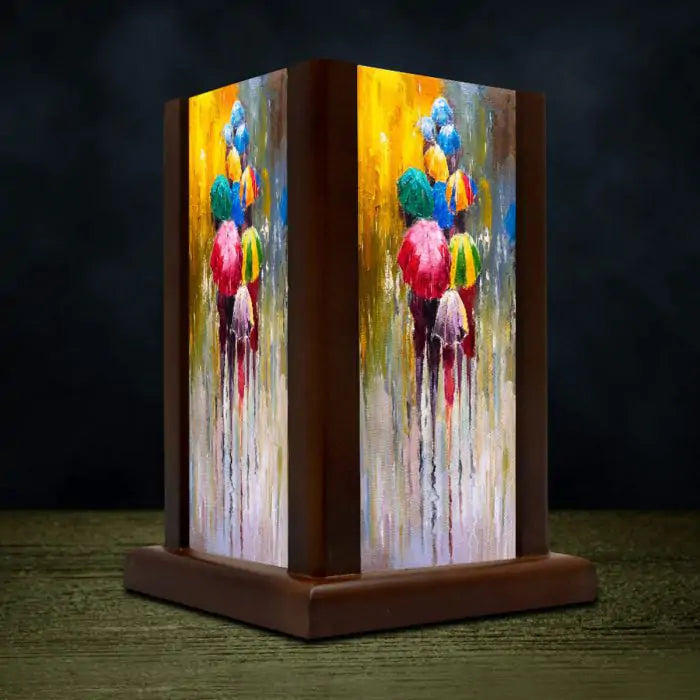 Monsoon Love Wooden Lamp-4