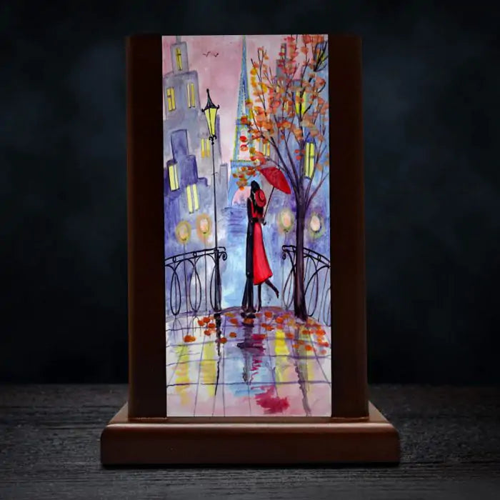 Our Love Wooden Lamp-2