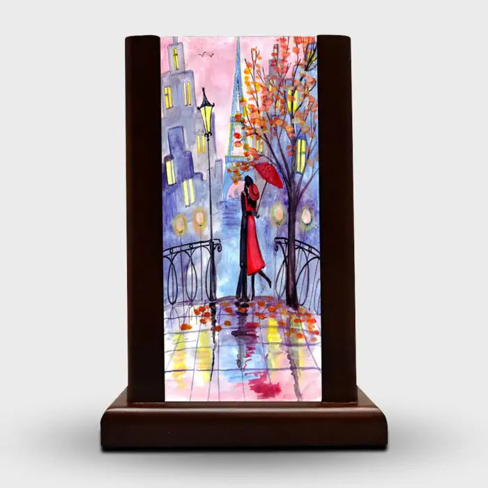 Our Love Wooden Lamp-1