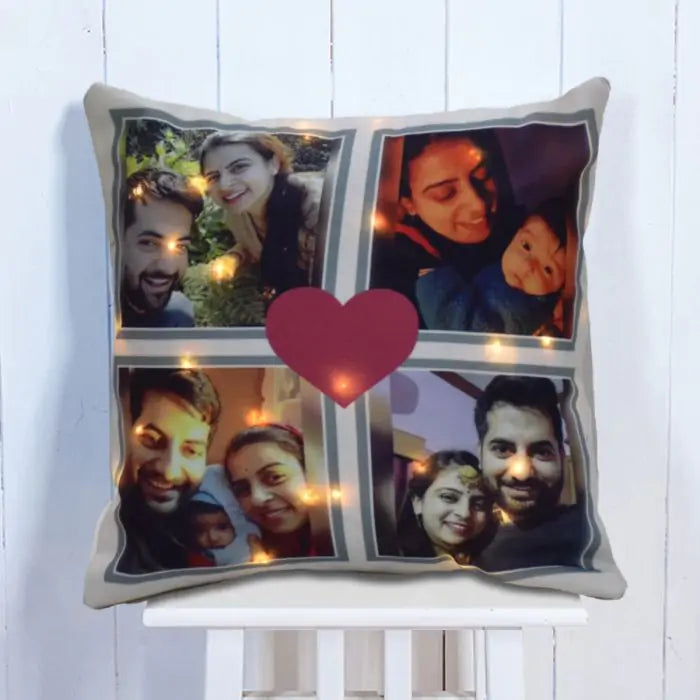Personalized Led Photo Cushion Gift For Valentine's Day 1