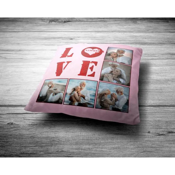 Personalized Love Always Photo Cushion Gift for Couple 2