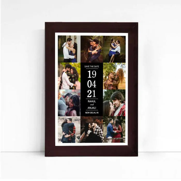 Personalised Save The Date Framed Poster