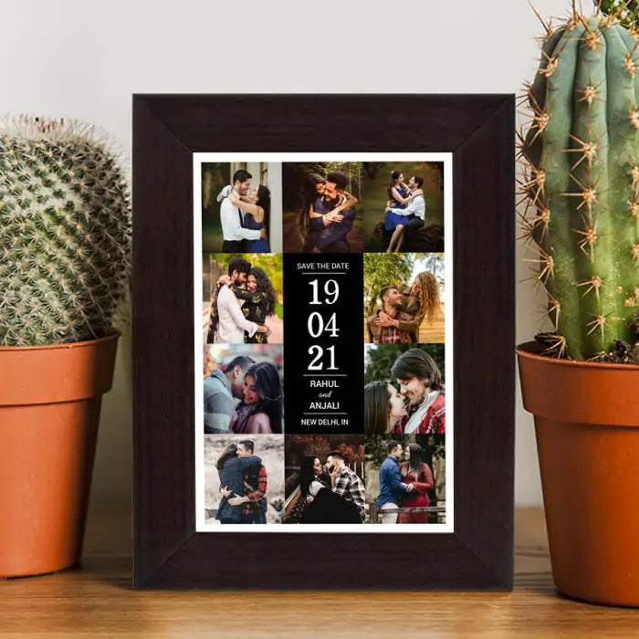 Personalised Save The Date Framed Poster