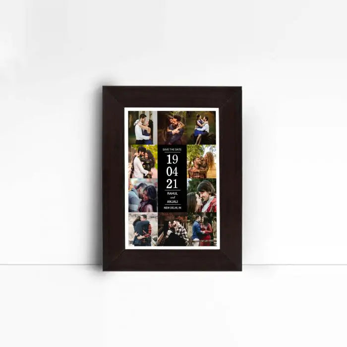 Personalised Save The Date Framed Poster