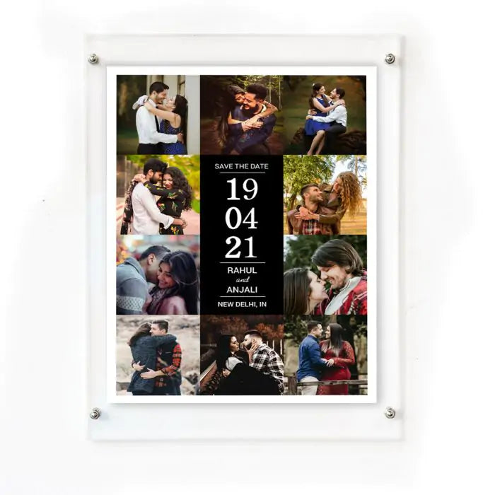 Personalised Save The Date Framed Poster