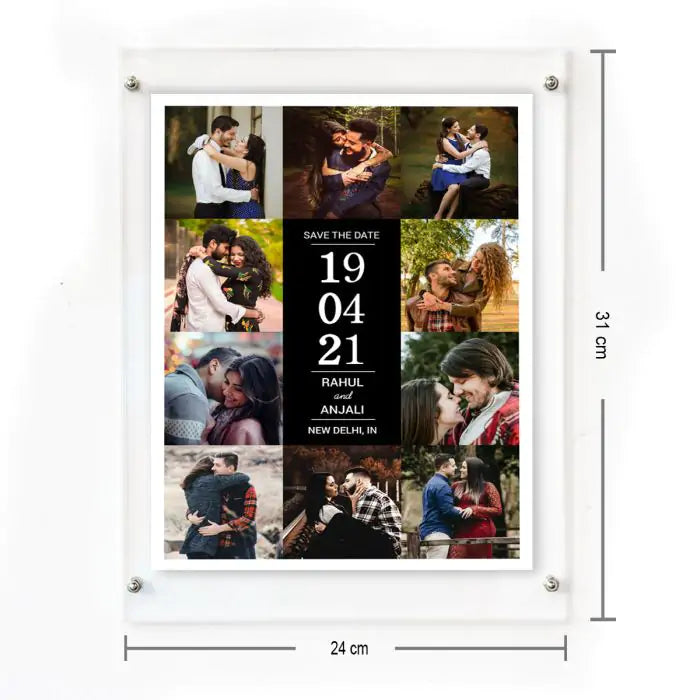 Personalised Save The Date Framed Poster