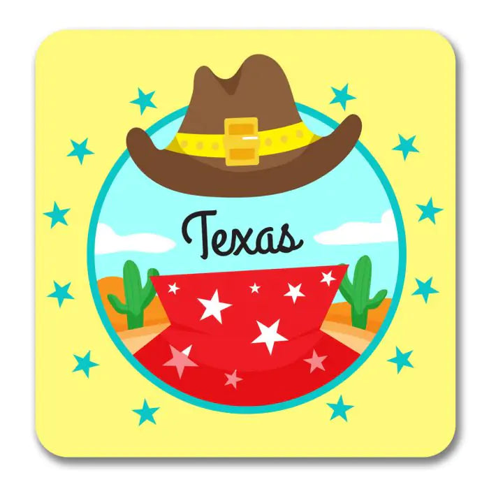 Texas Cowboy Souvenir Magnet-1