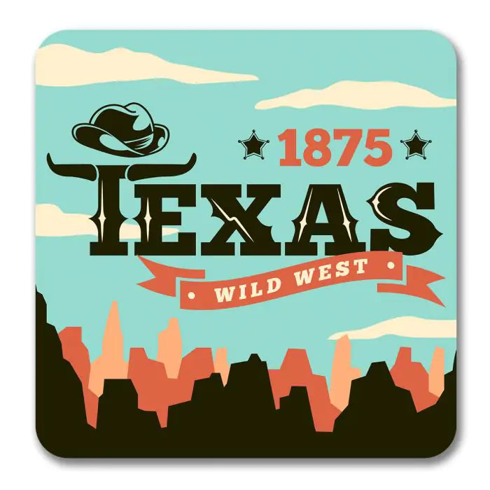 Texas Wild West USA Souvenir Magnet-1