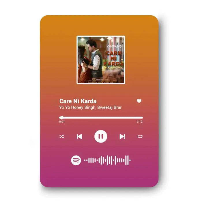 Personalised Spotify Magnet