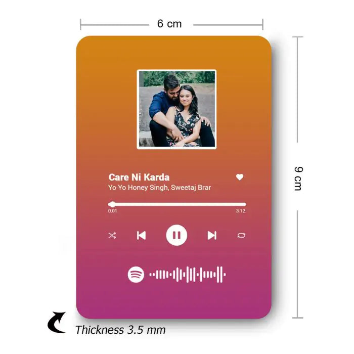 Personalised Spotify Magnet