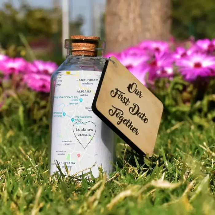 Personalised Our First Date Together Message Bottle