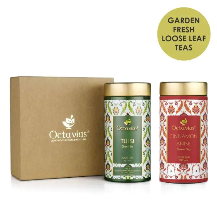 Octavius Tea Collection| Calming Concoctions - 2 Tins Packed In An Exclusive Gift box-1
