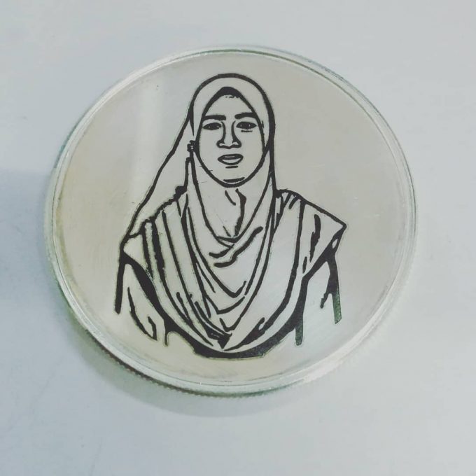 Personalized Gift Photo Engraved Silver Coin
