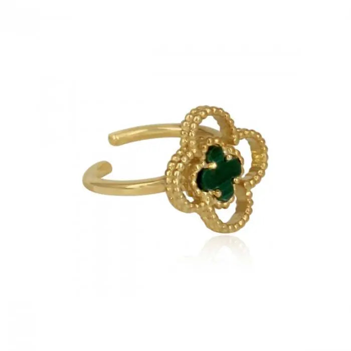 7 Leaf Clover Ring - Gold-1