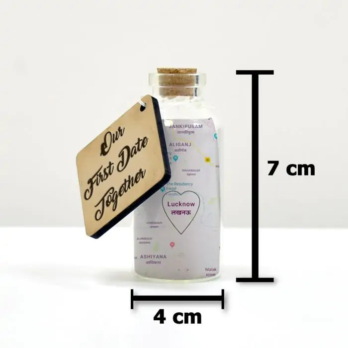 Personalised Our First Date Together Message Bottle-3