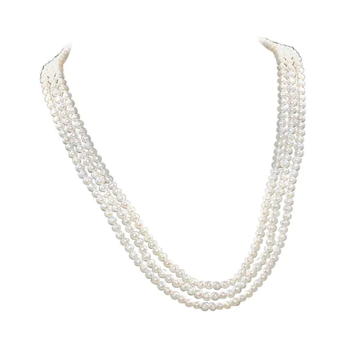 Surat Diamonds Real Pearl Melody of life Necklace