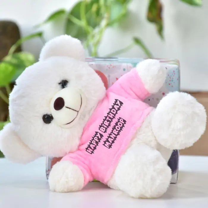 Personalized Happy Birthday With Name Teddy Bear Gift for Birthday 1