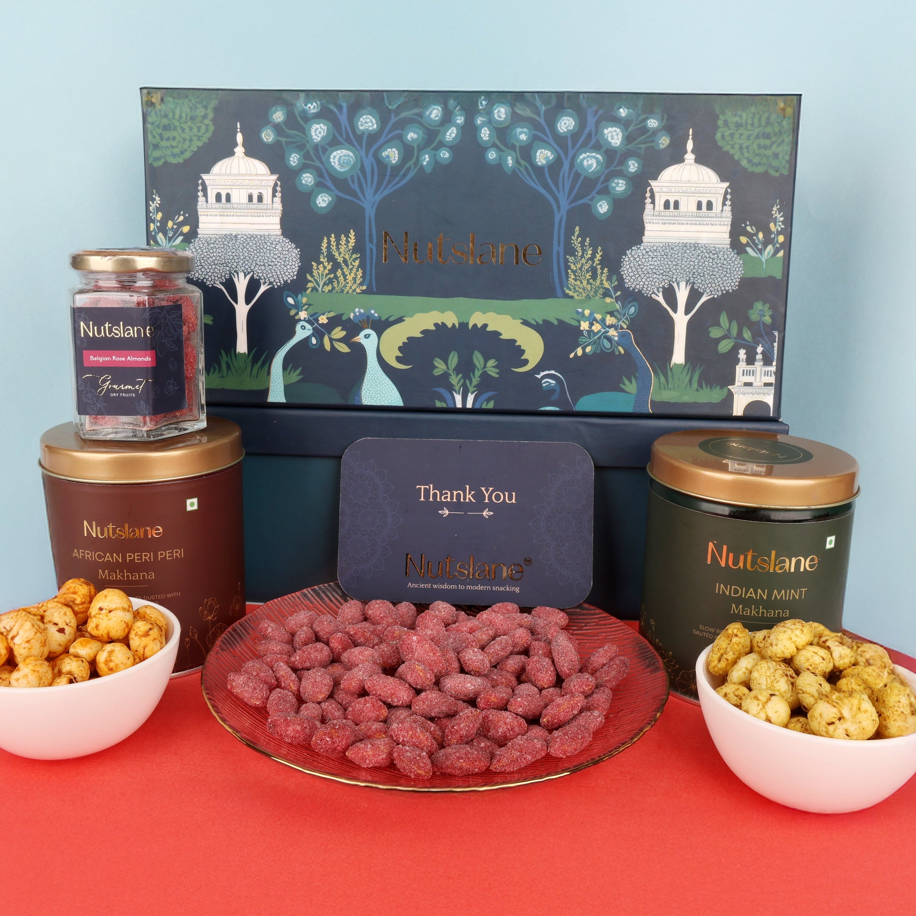 Sanjh (Rose Almond - 80 Gram, Peri Peri makhana - 50 Gram , Mint Makhan - 50 Gram )