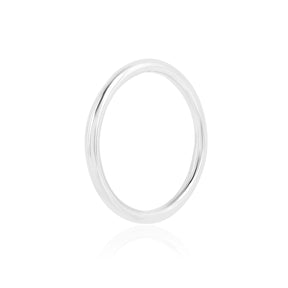 925 Sterling Silver Round Band Ring Gift for Him