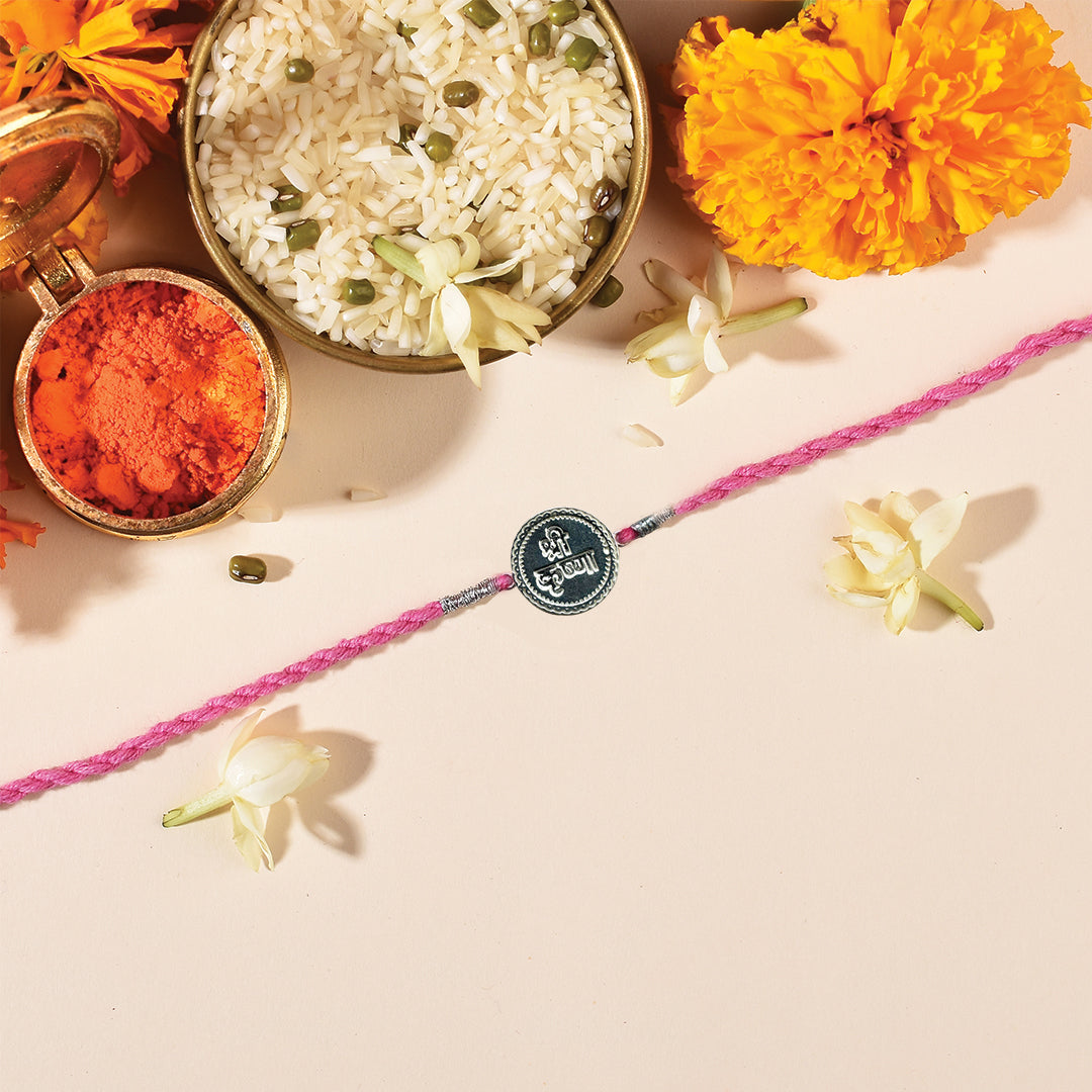 925 Sterling Silver Divine Shree Krishna Silver Rakhi