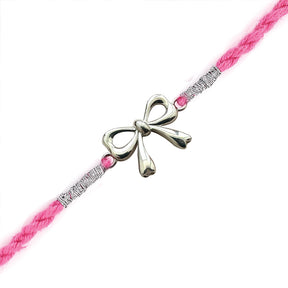 925 Sterling Silver Bow Silver Rakhi