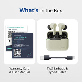 Pebble Luxe Buds X1 Earbuds