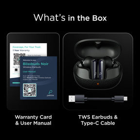 Pebble Blissbuds Noir