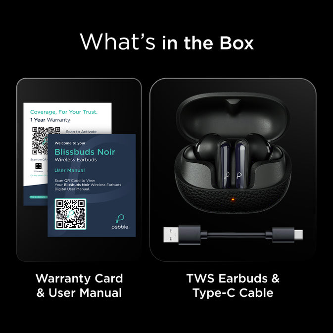 Pebble Blissbuds Noir