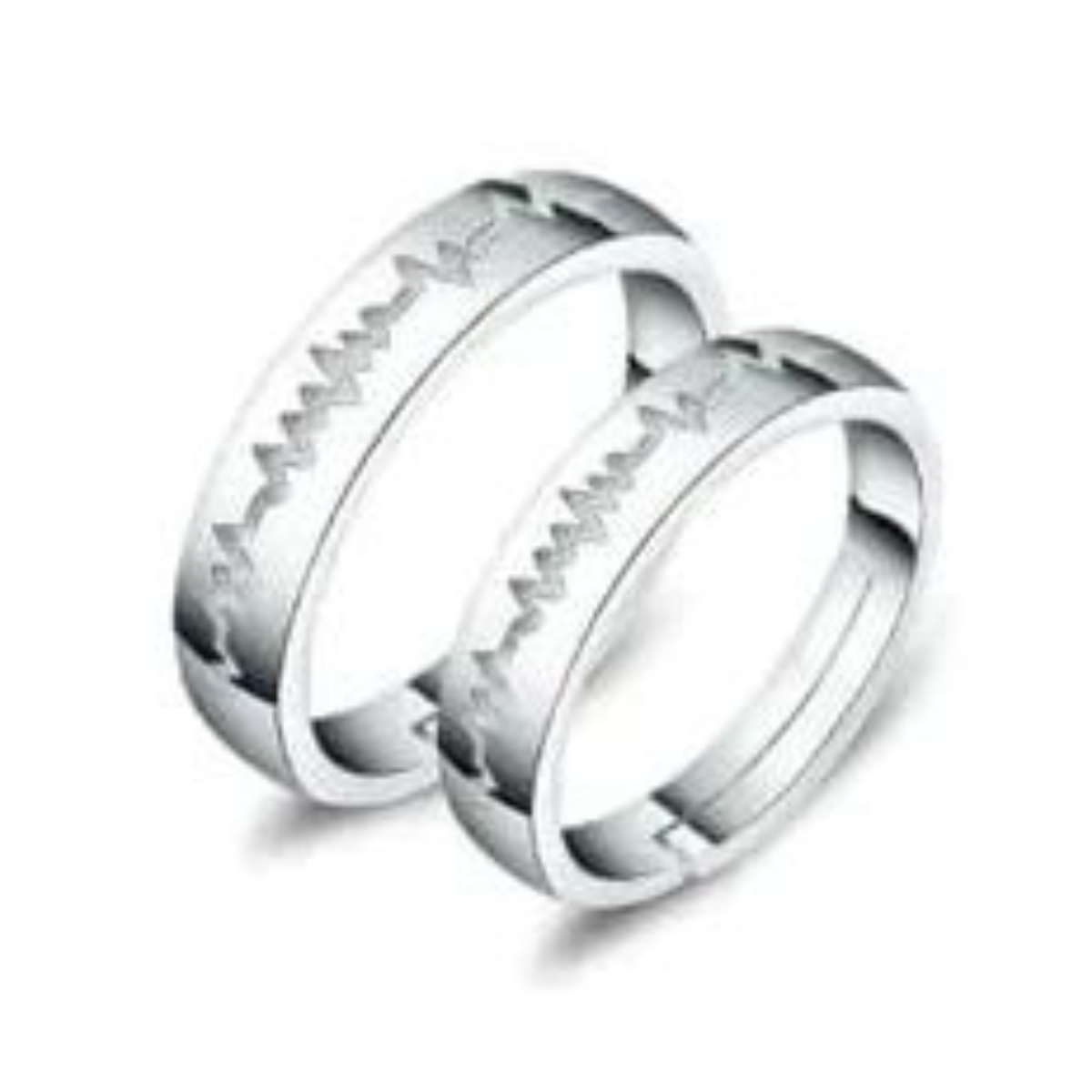 Matching Rings In Silver For Couples-1