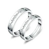 Matching Rings In Silver For Couples