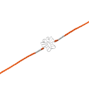 Silver Wired Butterfly Rakhi